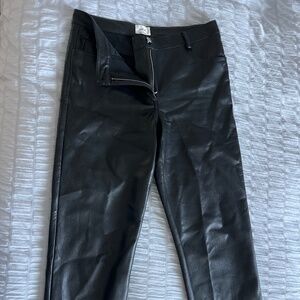 Wilfred black leather pants